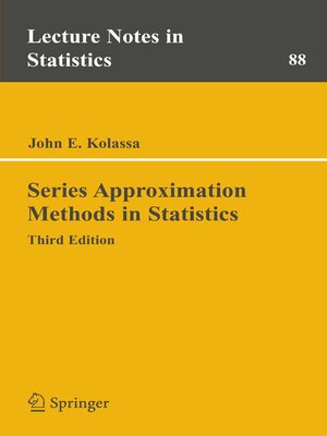 cover image of Series Approximation Methods in Statistics